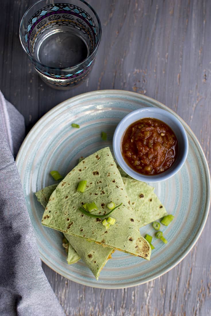 Quesadilla with Chickpeas & Cheese