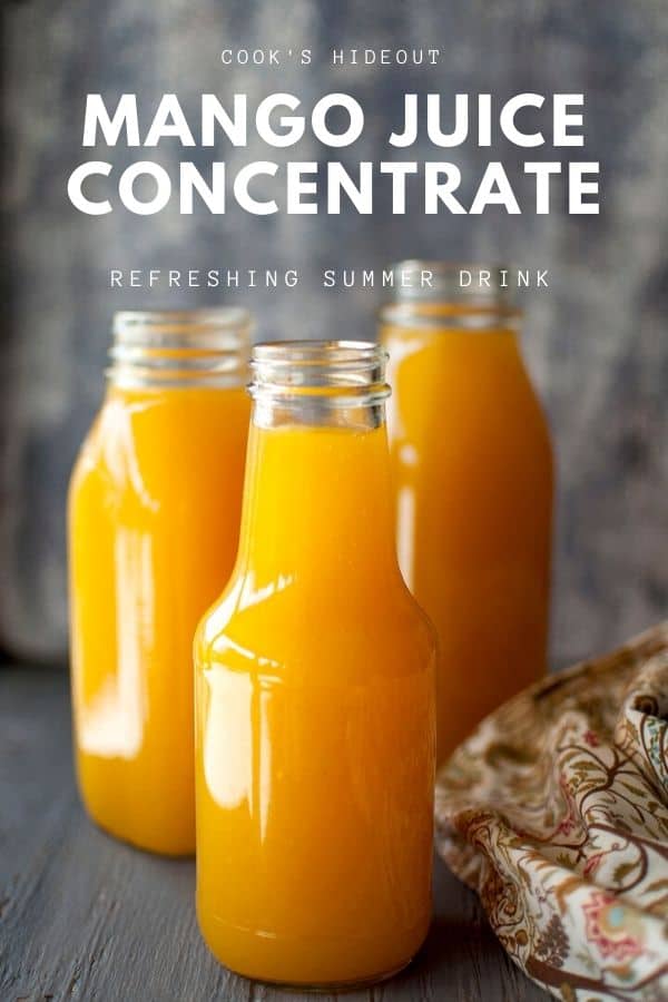 Mango juice concentrate