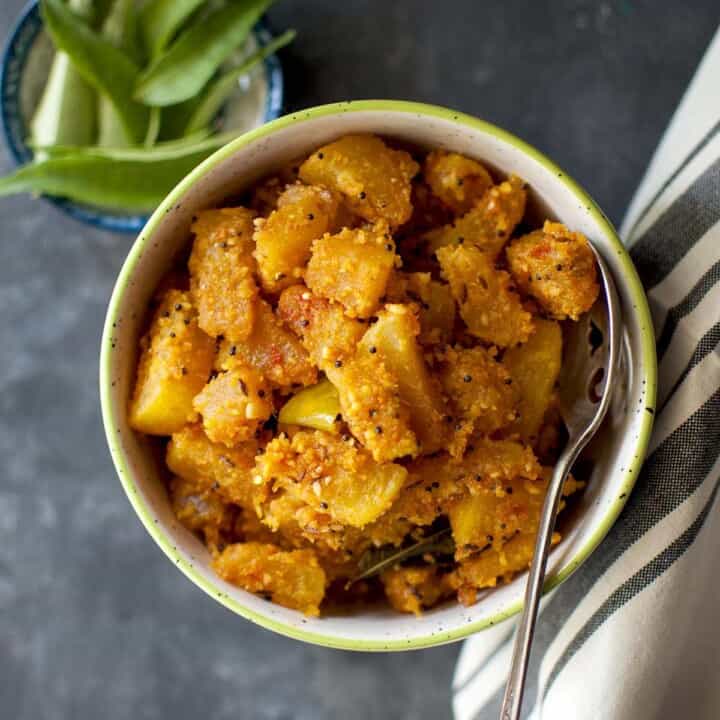 Boppayakaya Kura Green Papaya Curry Recipe Cook's Hideout