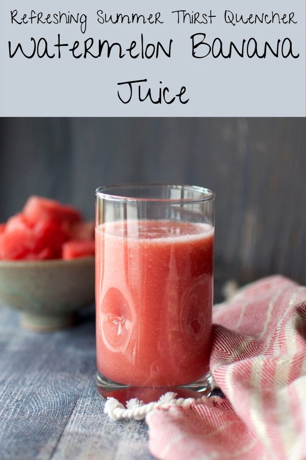 Watermelon banana juice