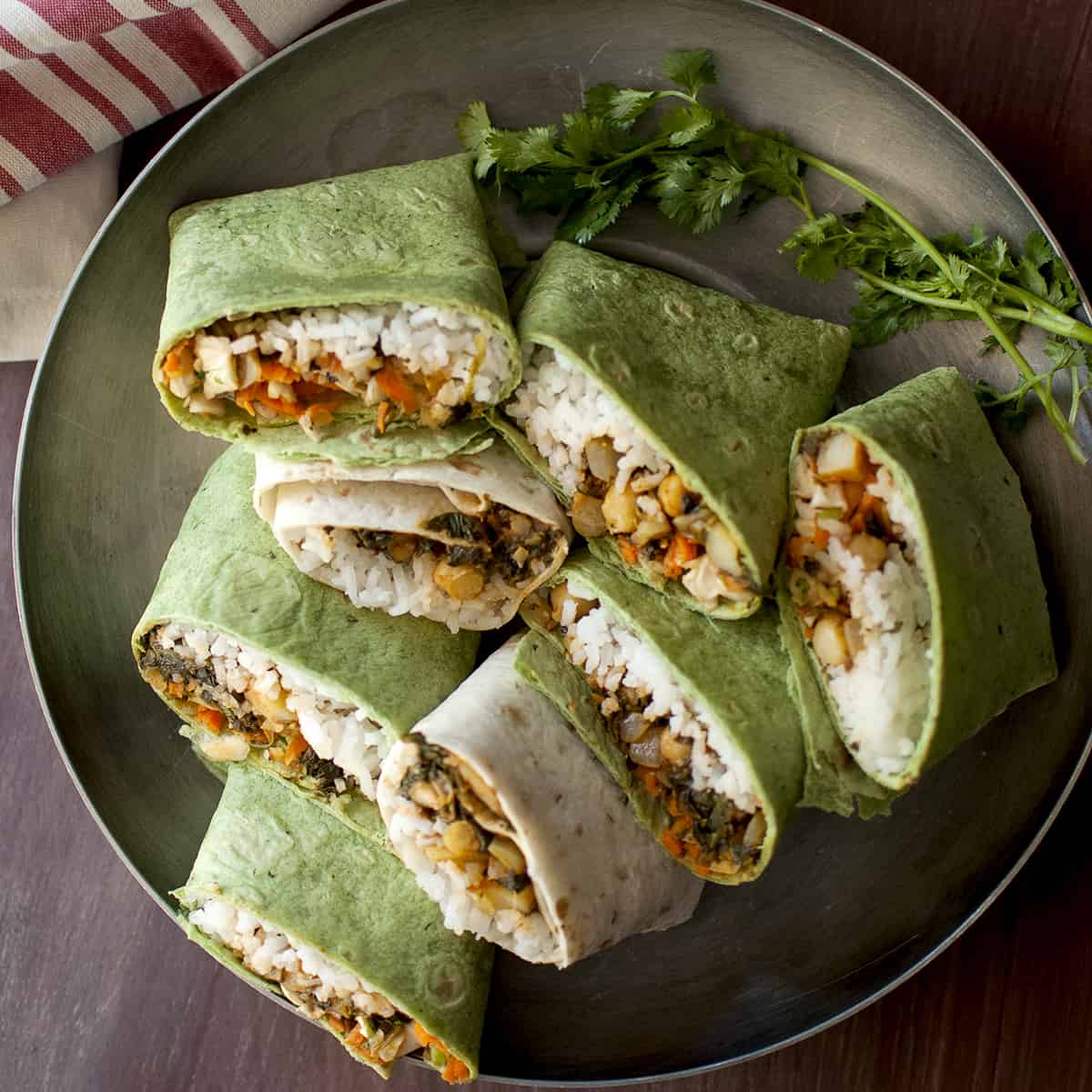 Vegetarian Wrap Sandwich Recipe