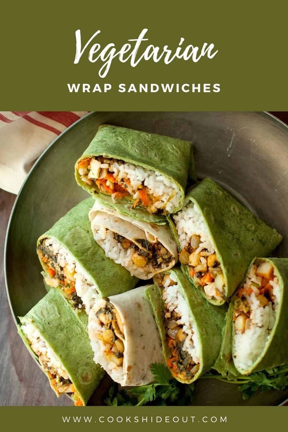 Vegetarian Wrap Sandwich Recipe Cook's Hideout