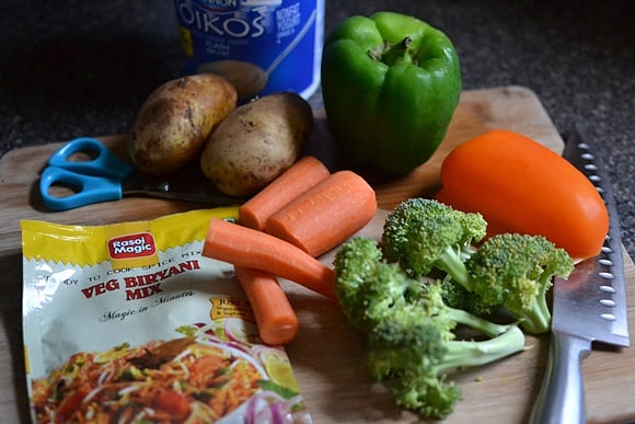 Vegetable Biryani using Biryani Mix Recipe - 40