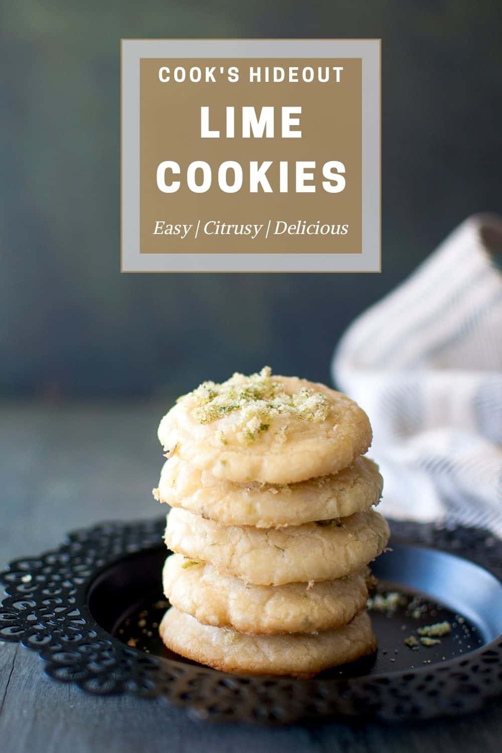 Stack of Lime cookies