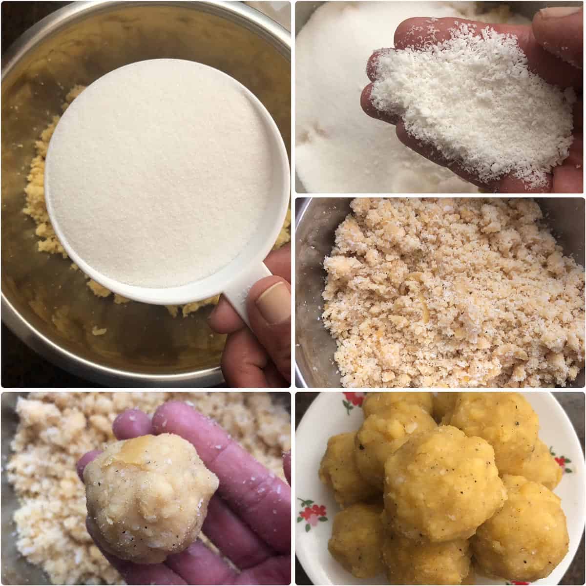 Making of the poornam filling