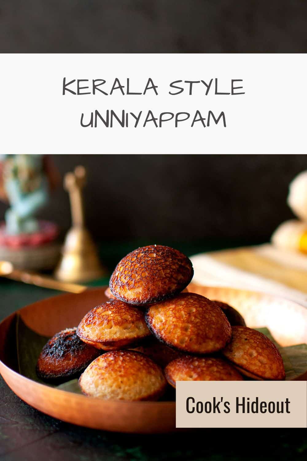 Plate with Kerala style banana appam.