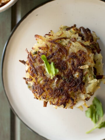 Vegan potato latkes