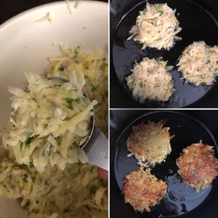 Eggless Latkes with Chunky Applesauce Cook's Hideout