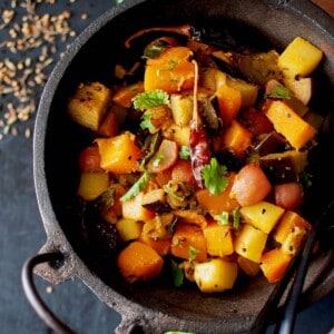 Cast iron wok with Labra.