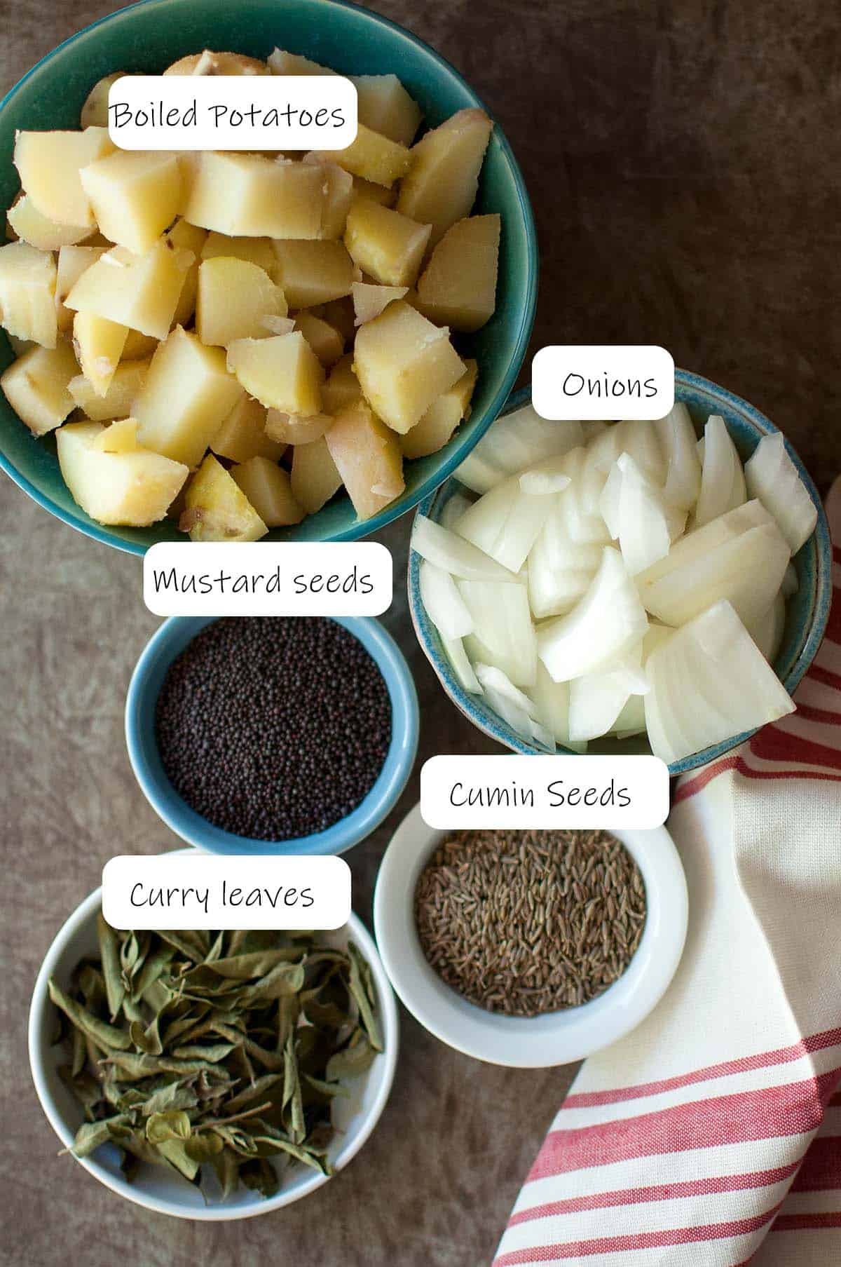Ingredients needed - details by recipe card