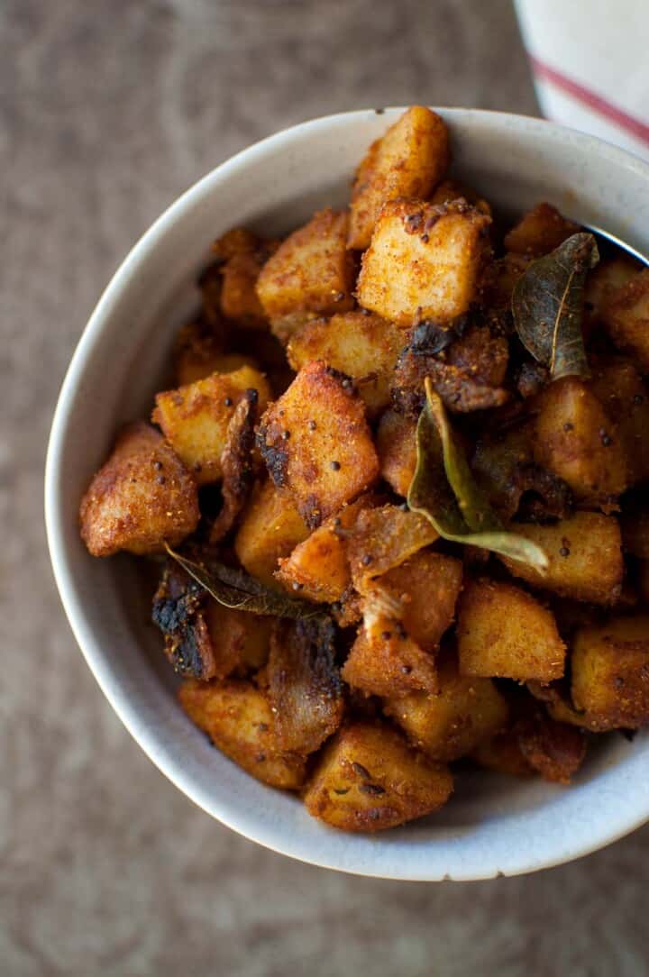 Alugadda Vepudu Andhra Style Potato Fry Recipe cookshideout
