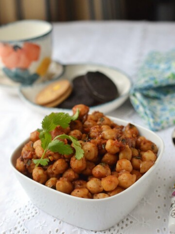 Manipuri Spicy Chickpea snack
