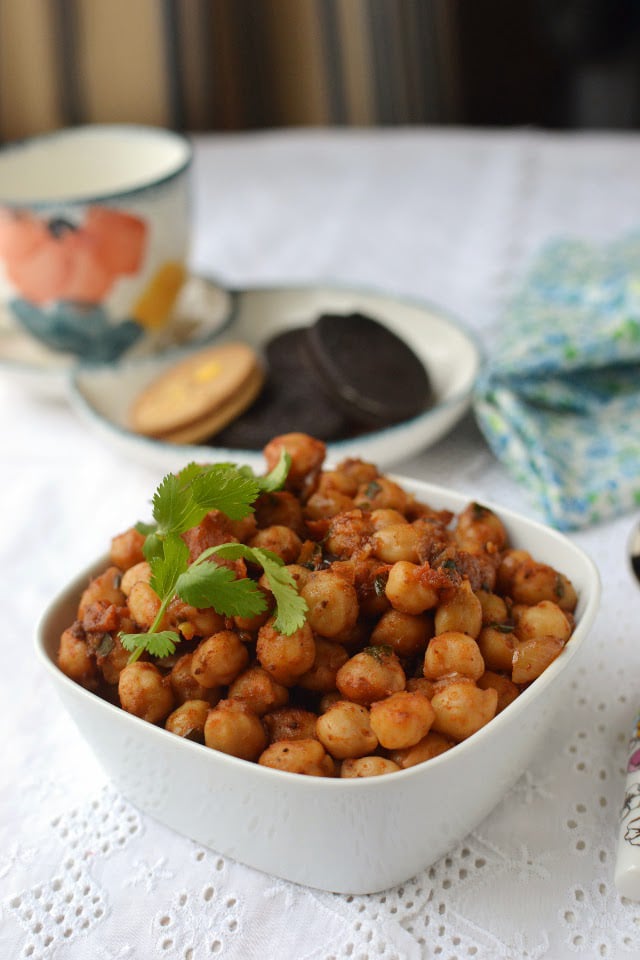 Manipuri Spicy Chickpea snack