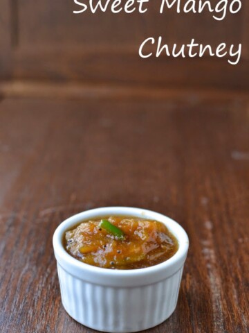 South Indian style Sweet Mango Chutney