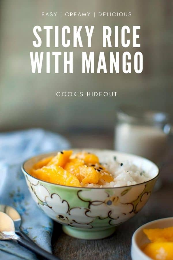 Sticky rice with mango