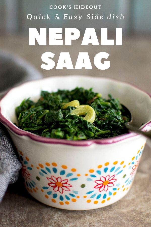 Bowl of Nepali Saag