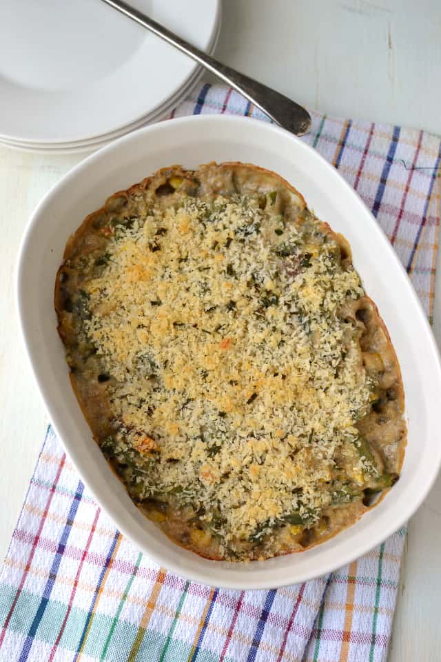 Baked Green bean and corn casserole