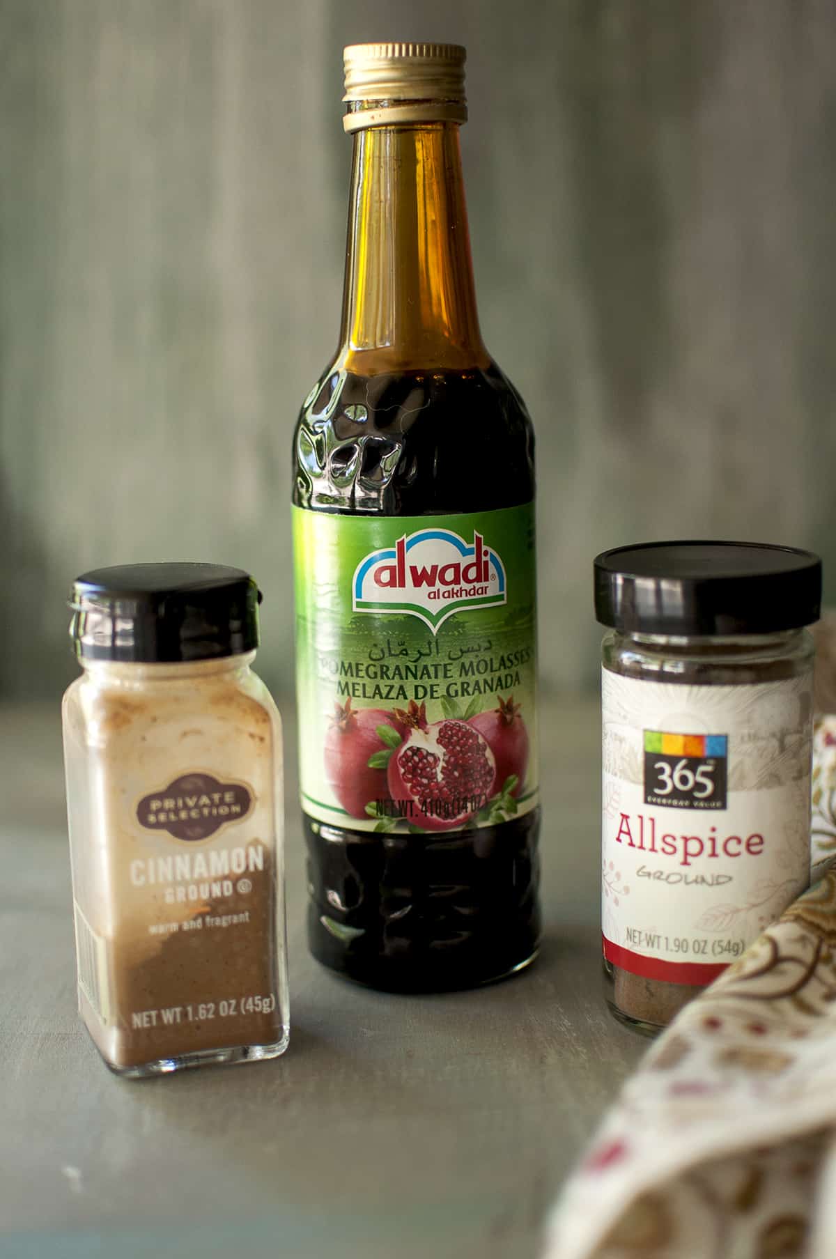 Spices needed - ground cinnamon, allspice, pomegranate molasses