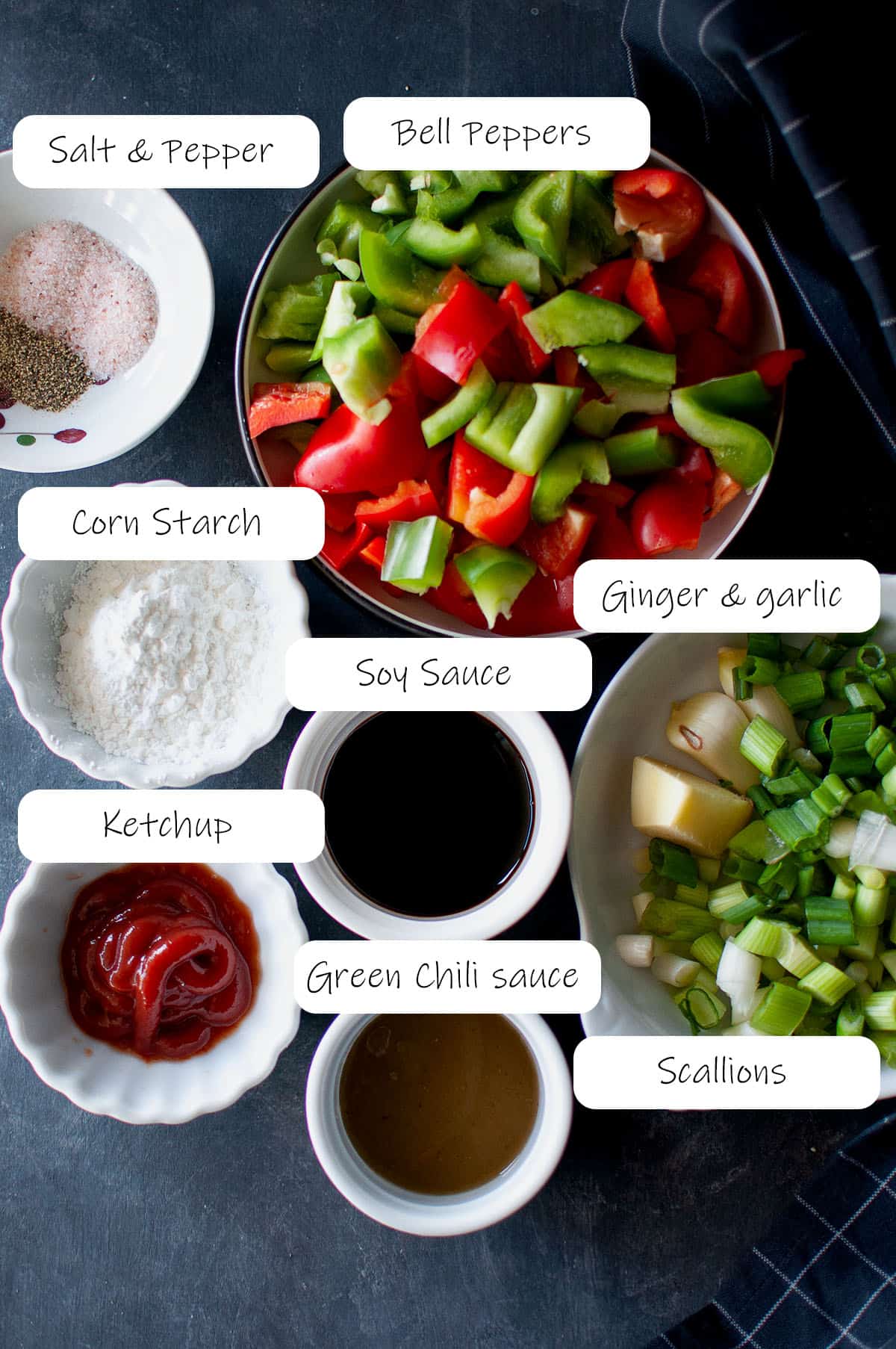 Ingredients needed for the sauce - details in recipe card.