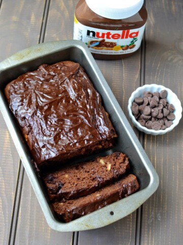 Nutella Chocolate Quick Bread