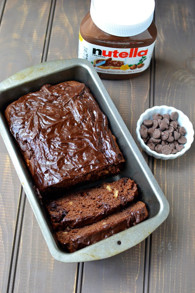 Nutella Chocolate Quick Bread