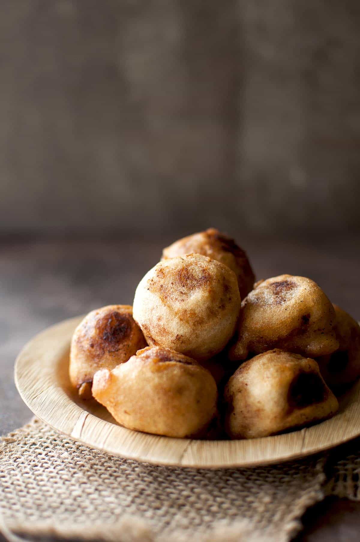 Stack of crispy purnam boorelu