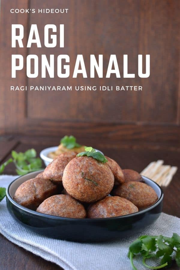 Black plate with Paniyaram