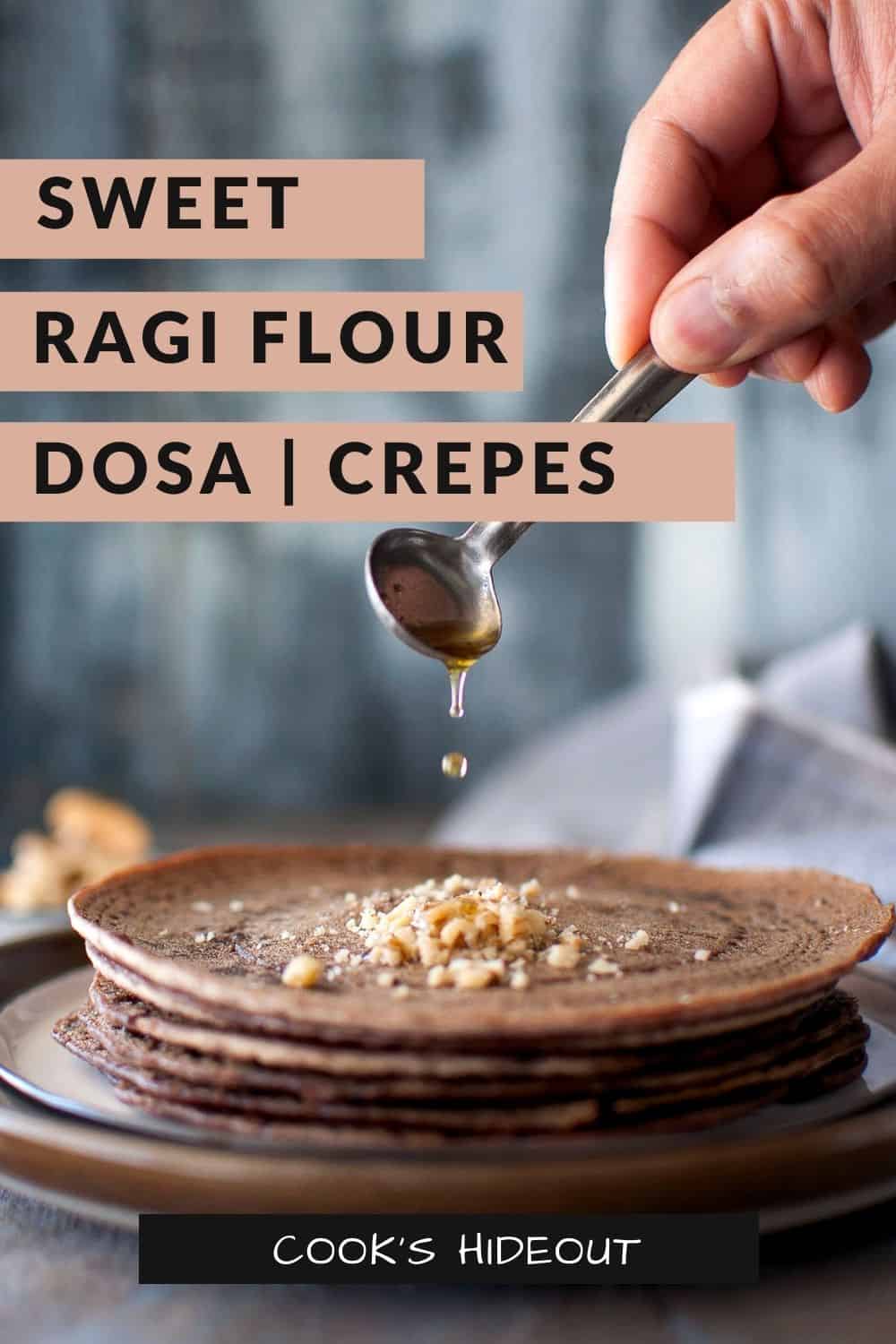 Stack of Sweet Ragi Dosa