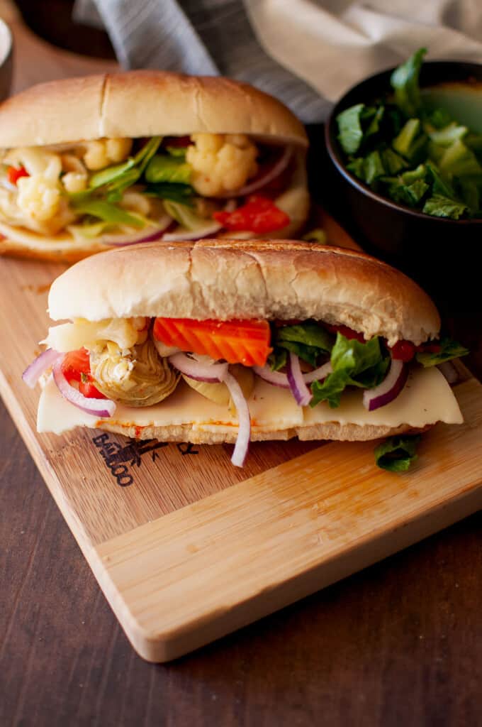 Vegetarian Hoagie Sandwich Recipe Cook's Hideout