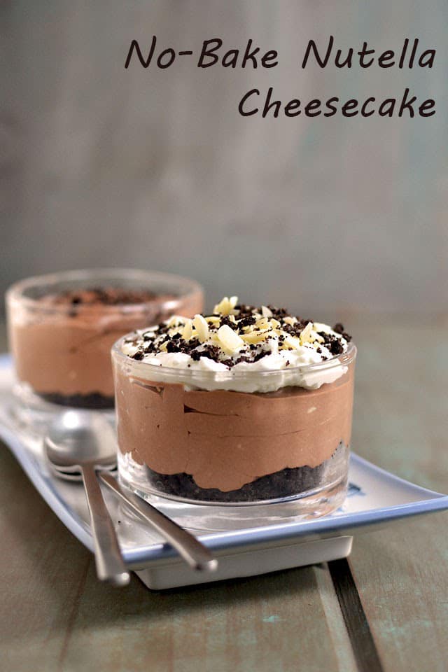 No bake nutella cheesecake recipe cookshideout