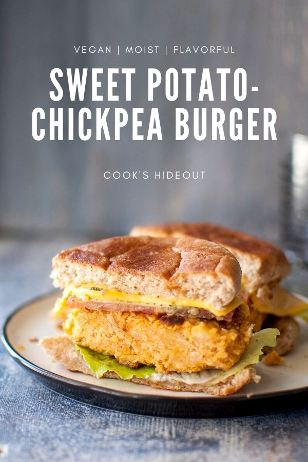 Sweet potato Chickpea Burger