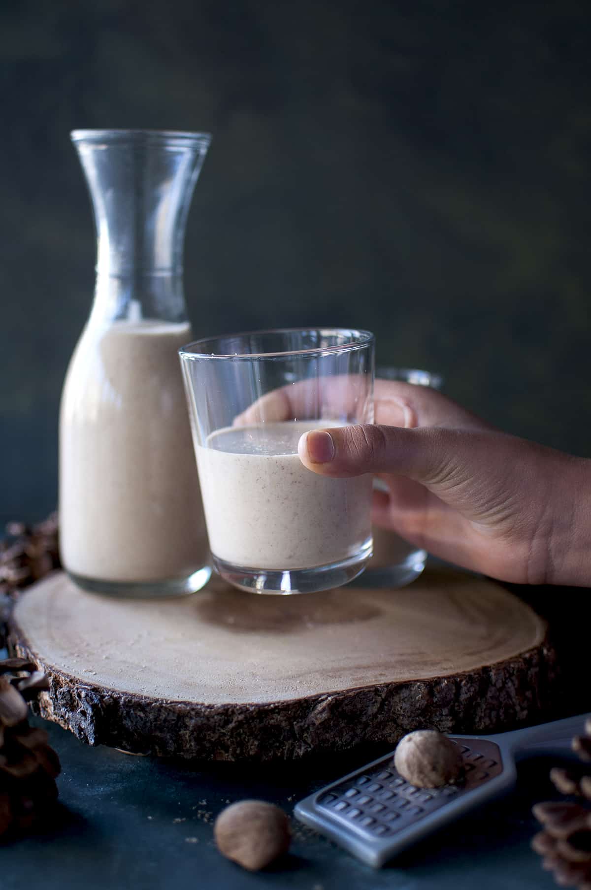 Vegan Eggnog with Almond Milk Recipe | Cook's Hideout