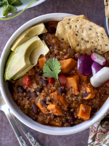 Sweet Potato Quinoa Chili