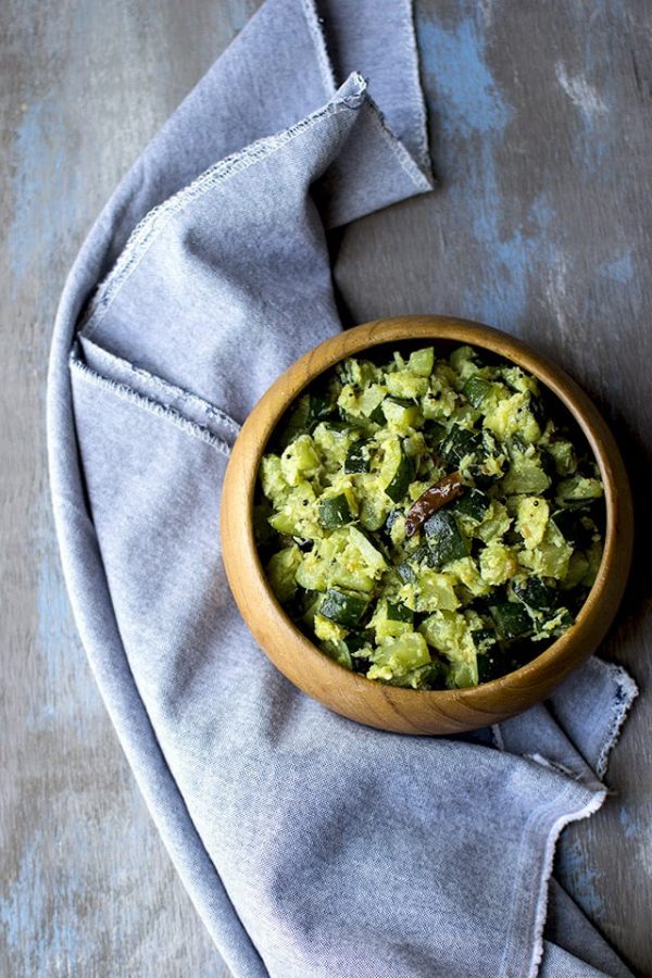 Zucchini Thoran (Kerala Style Zucchini stir fry) Recipe cookshideout