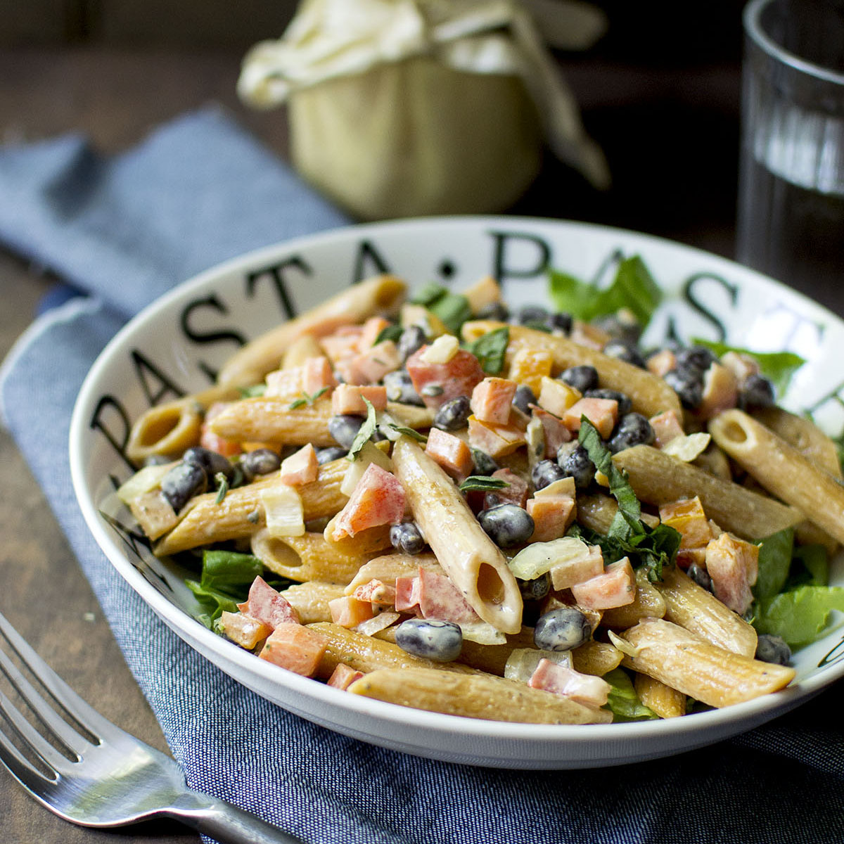 image of Pasta Salad With Black Beans recipe by Cook's Hideout