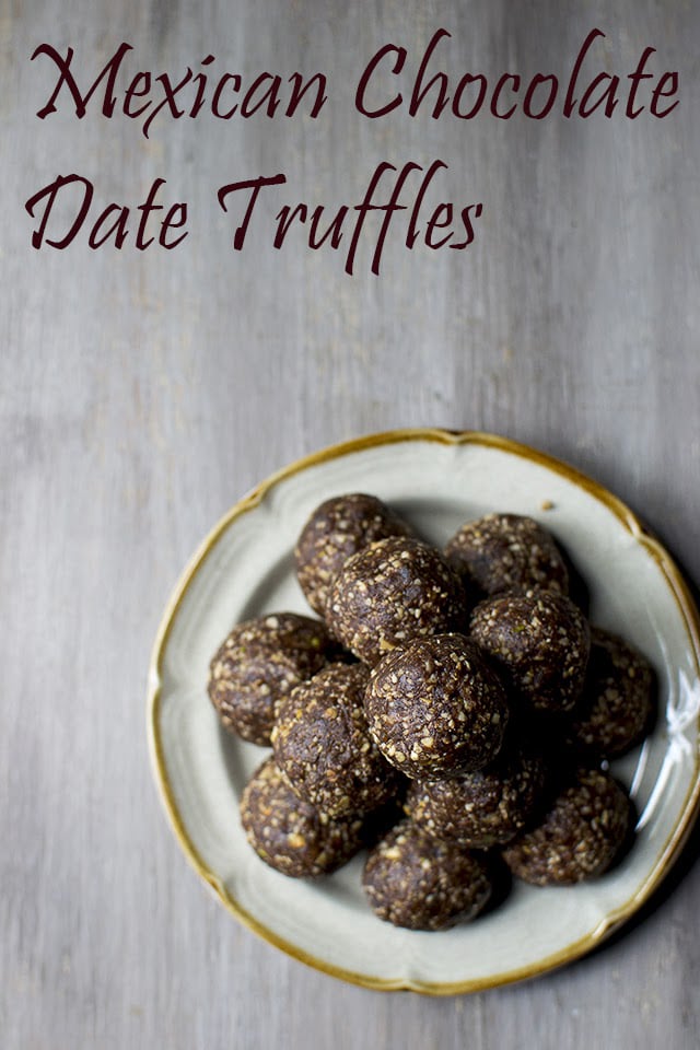 Mexican Chocolate Date Truffles (Vegan Energy Balls) Recipe | cookshideout