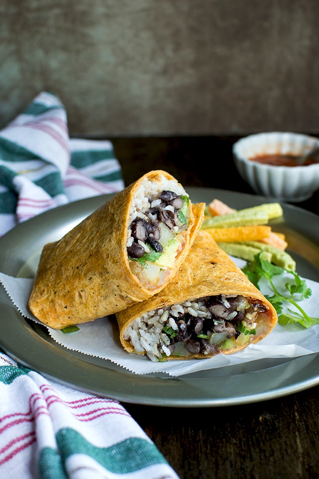 Vegetarian Bean burrito