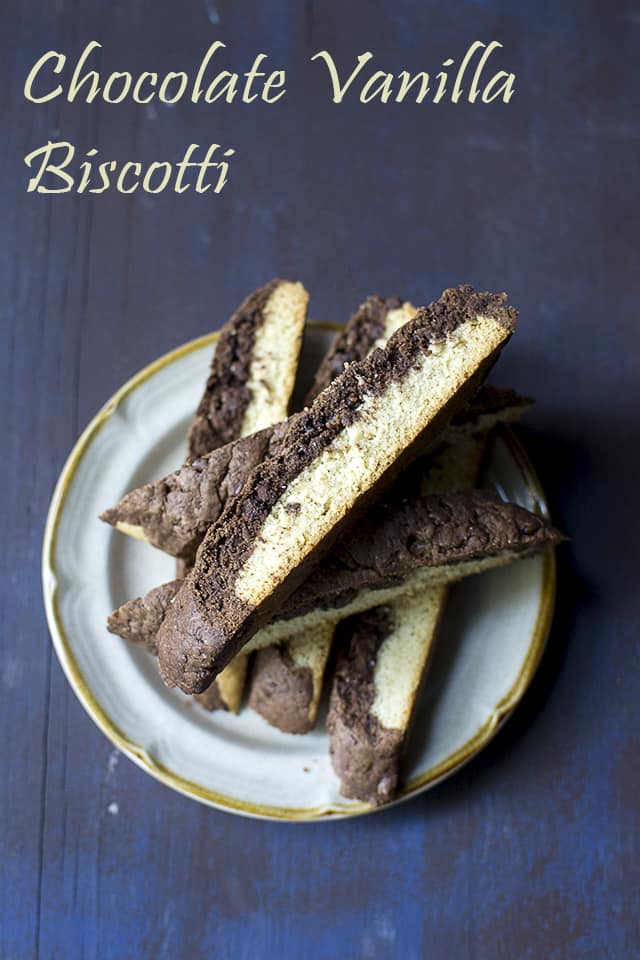 Pin for Chocolate Vanilla Biscotti