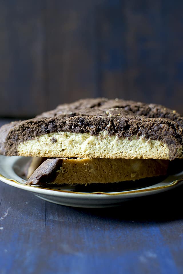 Plate of double decker Biscotti