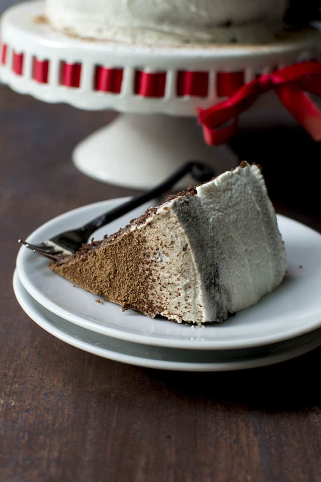 Eggless Mocha Cake with simple Mascarpone frosting