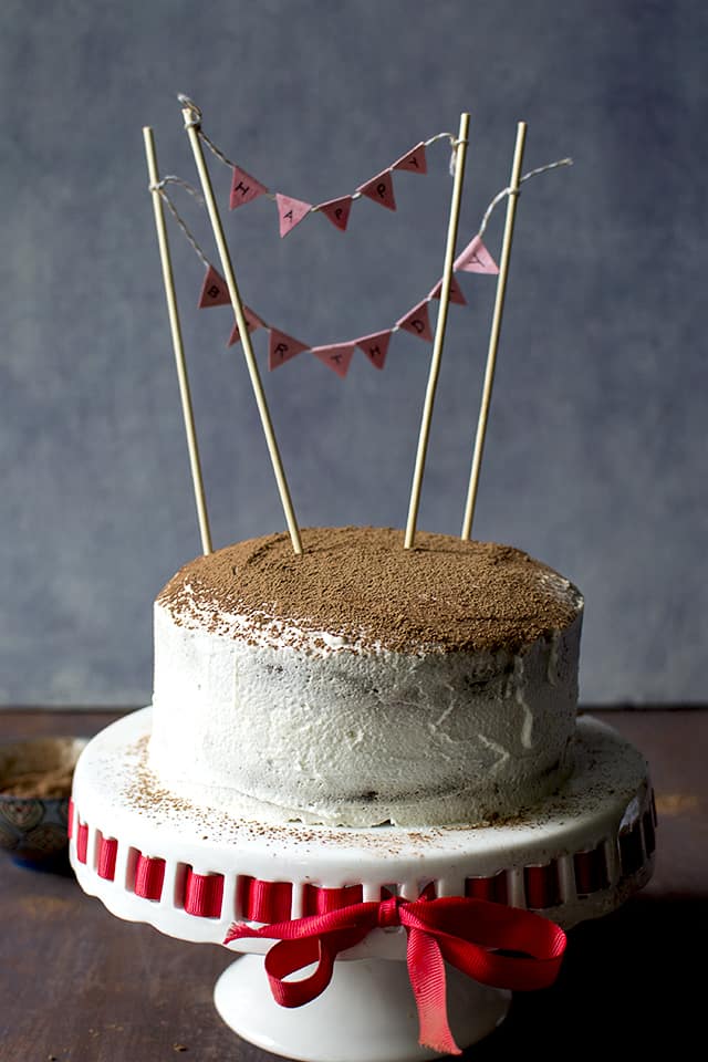 Mocha Cake with Mascarpone Frosting