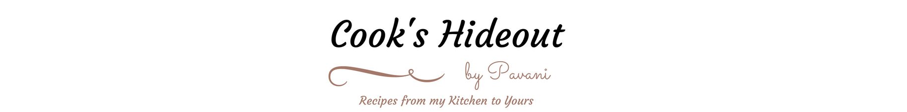 Cook's Hideout - Recipes from my kitchen to yours