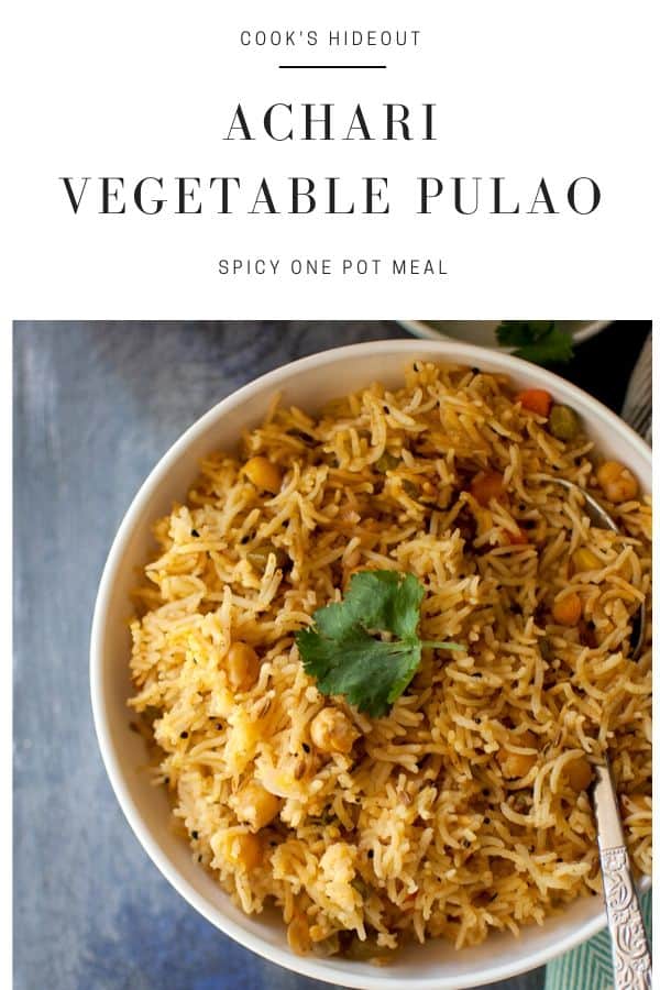 Achari Vegetable Pulao