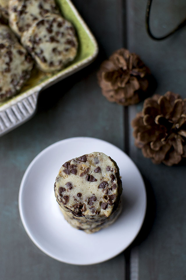 Shortbread Cookies with Chocolate chips and toffee bits