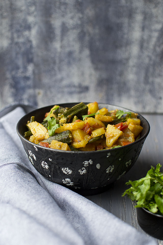 Potato-Okra Curry