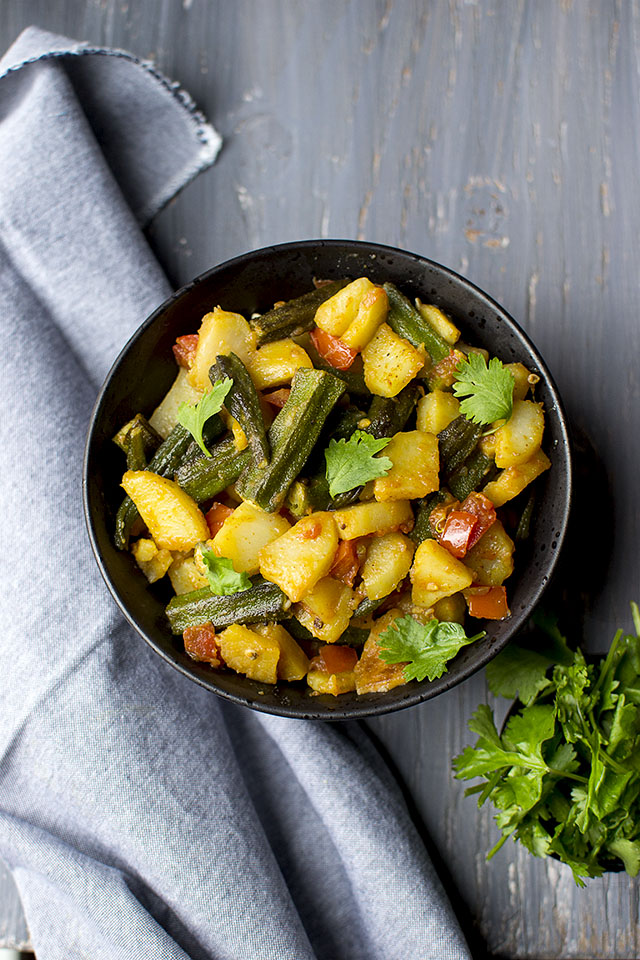 Potato-Okra Curry