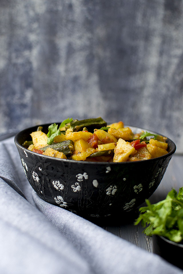 Potato-Okra Curry