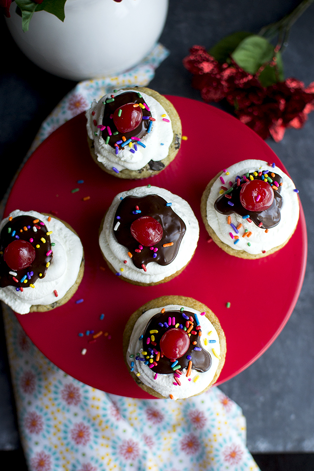 Banana Split Cupcakes Vegan