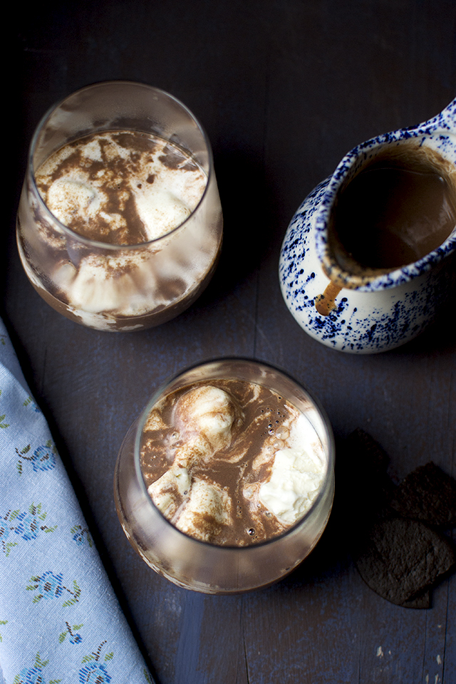 Affogato with Hot Chocolate