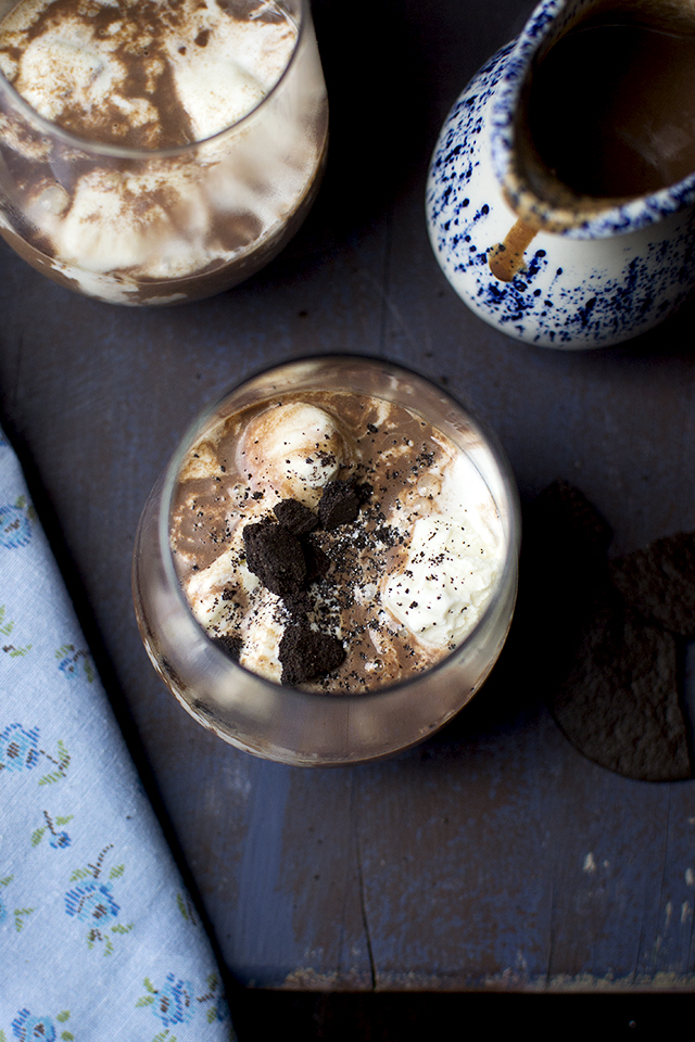 Affogato with Hot Chocolate